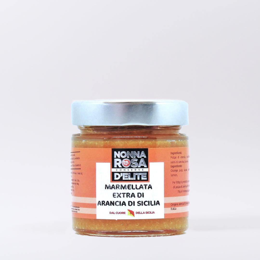 Delitaly© - Marmellata Extra di Arancia di Sicilia - 100% Made in Sicily - Vasetto da 250g