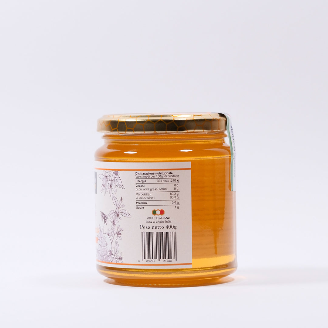 Delitaly© - Miele di Zagara D'Arancio - 100% Made in Sicily - Vasetto Vetro da 400g