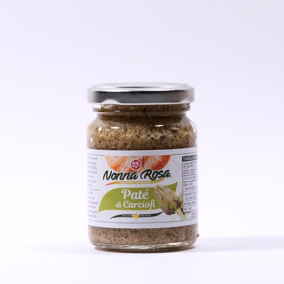 Delitaly© - Pate' di Carciofi - 100% Made in Sicily - Vasetto Vetro da 90g