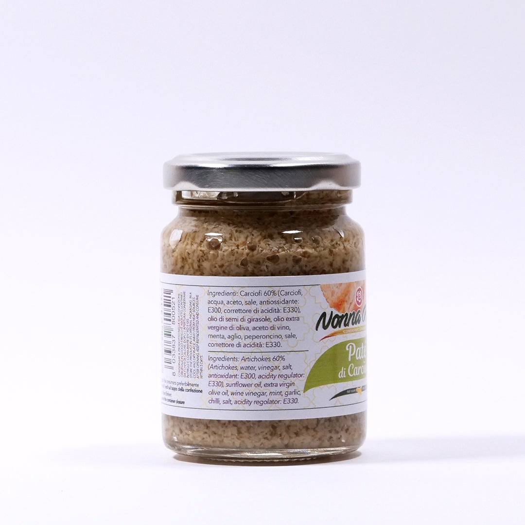 Delitaly© - Pate' di Carciofi - 100% Made in Sicily - Vasetto Vetro da 90g