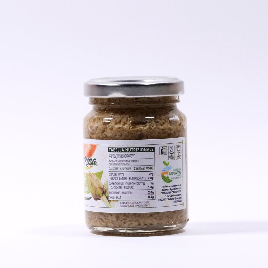 Delitaly© - Pate' di Carciofi - 100% Made in Sicily - Vasetto Vetro da 90g