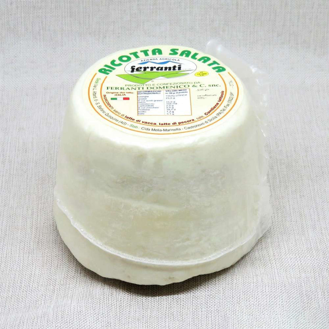 Delitaly© - Ricotta Salata - 100% Made in Sicily - 850g