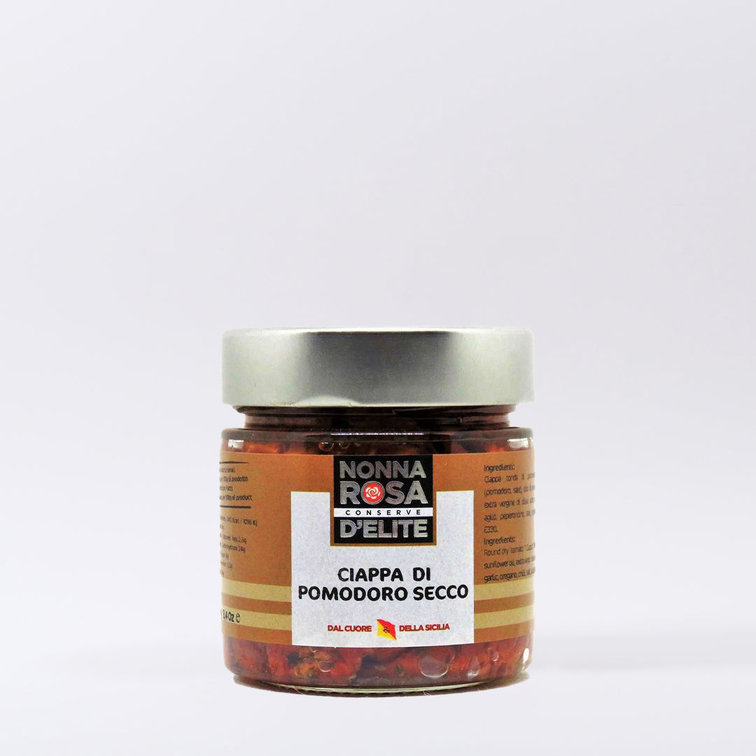 Delitaly© - Ciappa di Pomodoro - 100% Made in Sicily - Vasetto Vetro da 220g