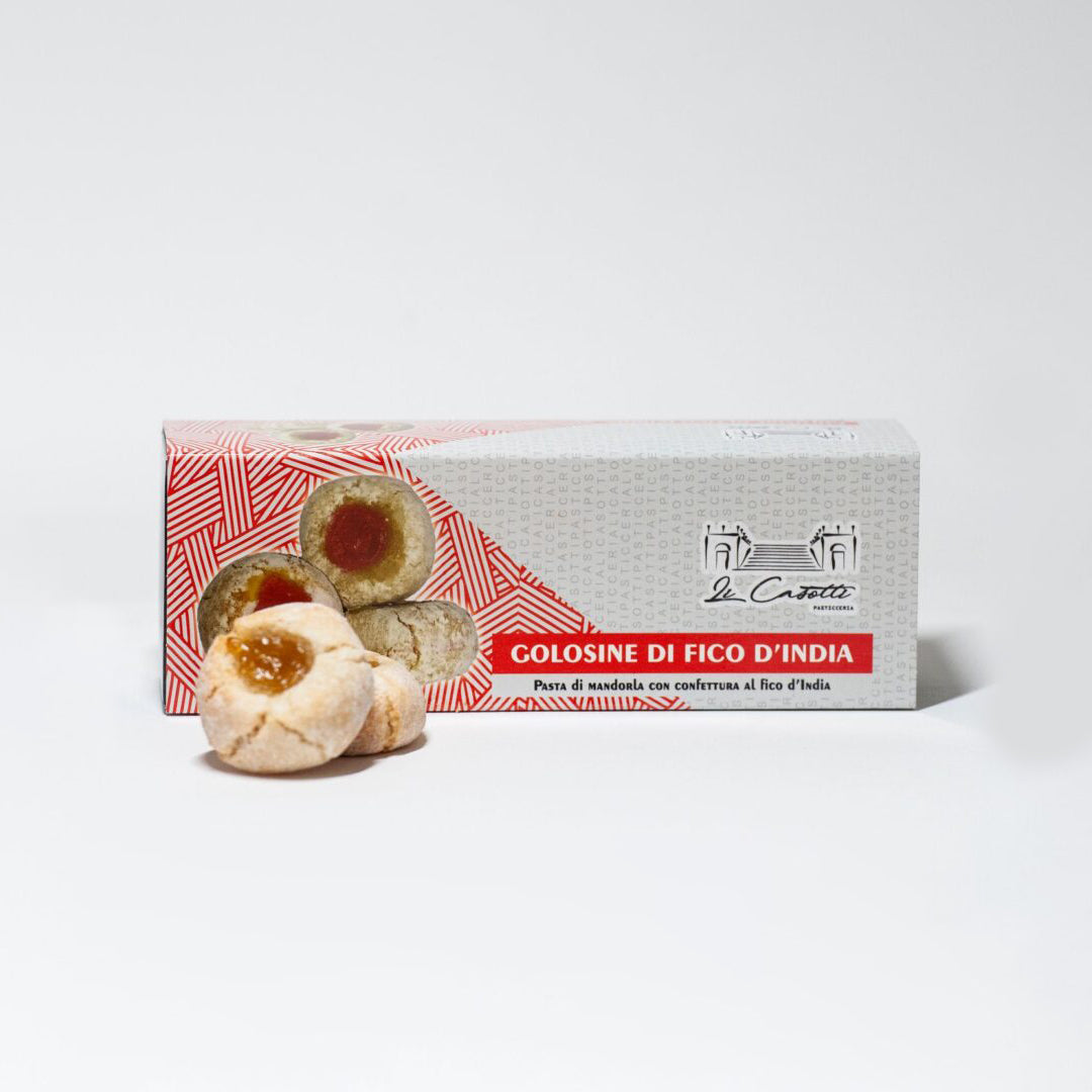 Delitaly© - Golosina - Fico d'India - 100% Made in Sicily - Confezione 9 Pezzi - 250g