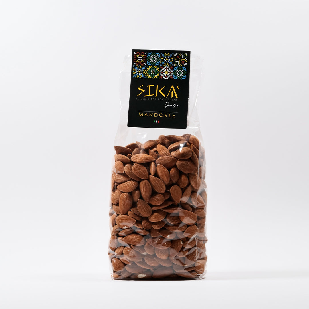 Delitaly© - Mandorle Siciliane Sgusciate - Frutta Secca Fonte di Vitamine e Fibre - 100% Made in Sicily