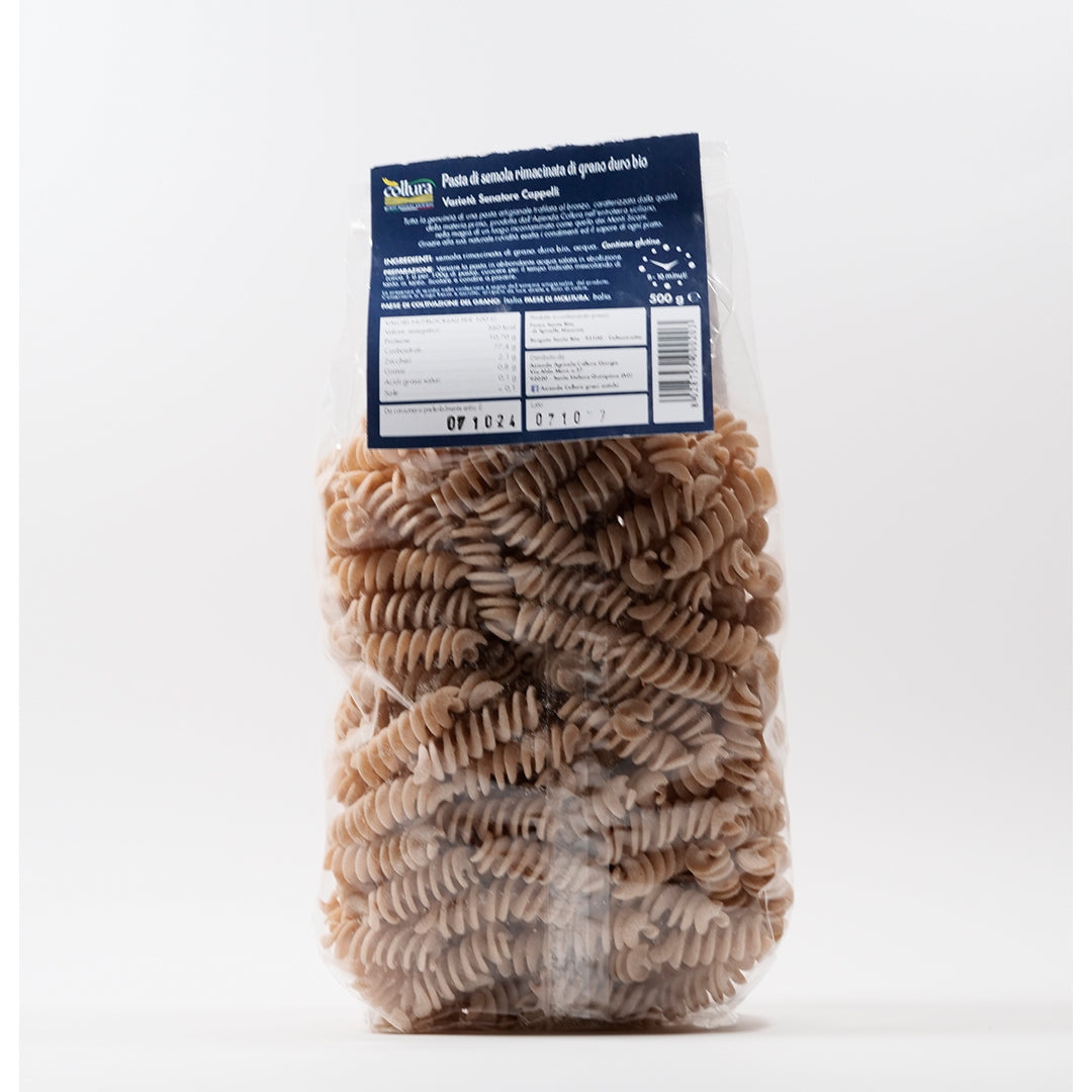 Delitaly© - Pasta di Semola - Grano Duro Varità Senatore Cappelli - Fusilli - 100% Made in Sicily