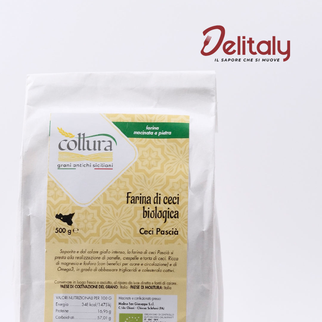 Delitaly©  -  Farina Integrale  -  Ceci Siciliani Tipo Pascià  -  100% Made in Sicily