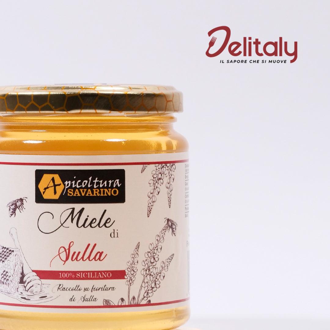 Delitaly©  -  Miele di Sulla  -  100% Made in Sicily  -  Vasetto Vetro da 400g