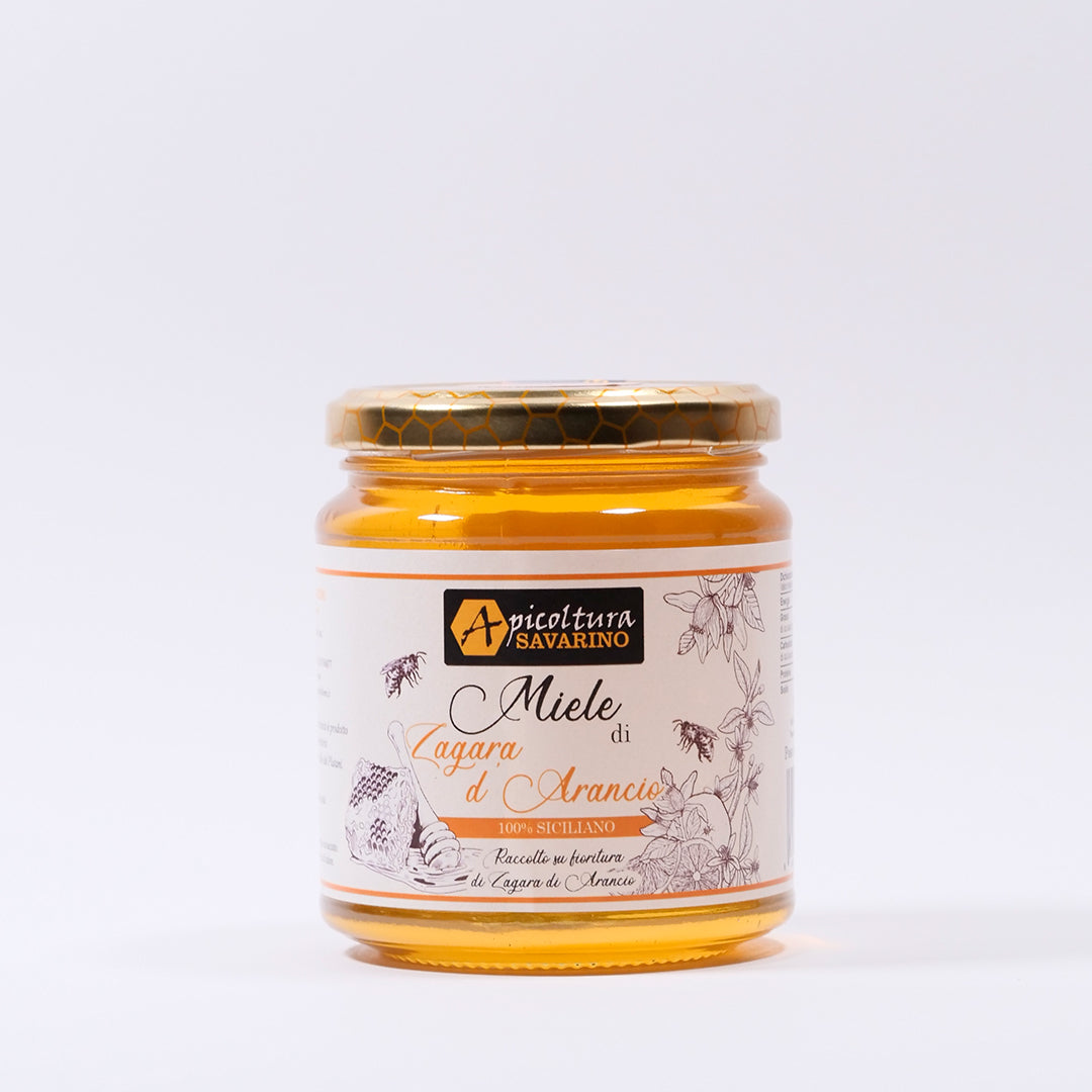 Delitaly©  -  Miele di Zagara D'Arancio  -  100% Made in Sicily  -  Vasetto Vetro da 400g