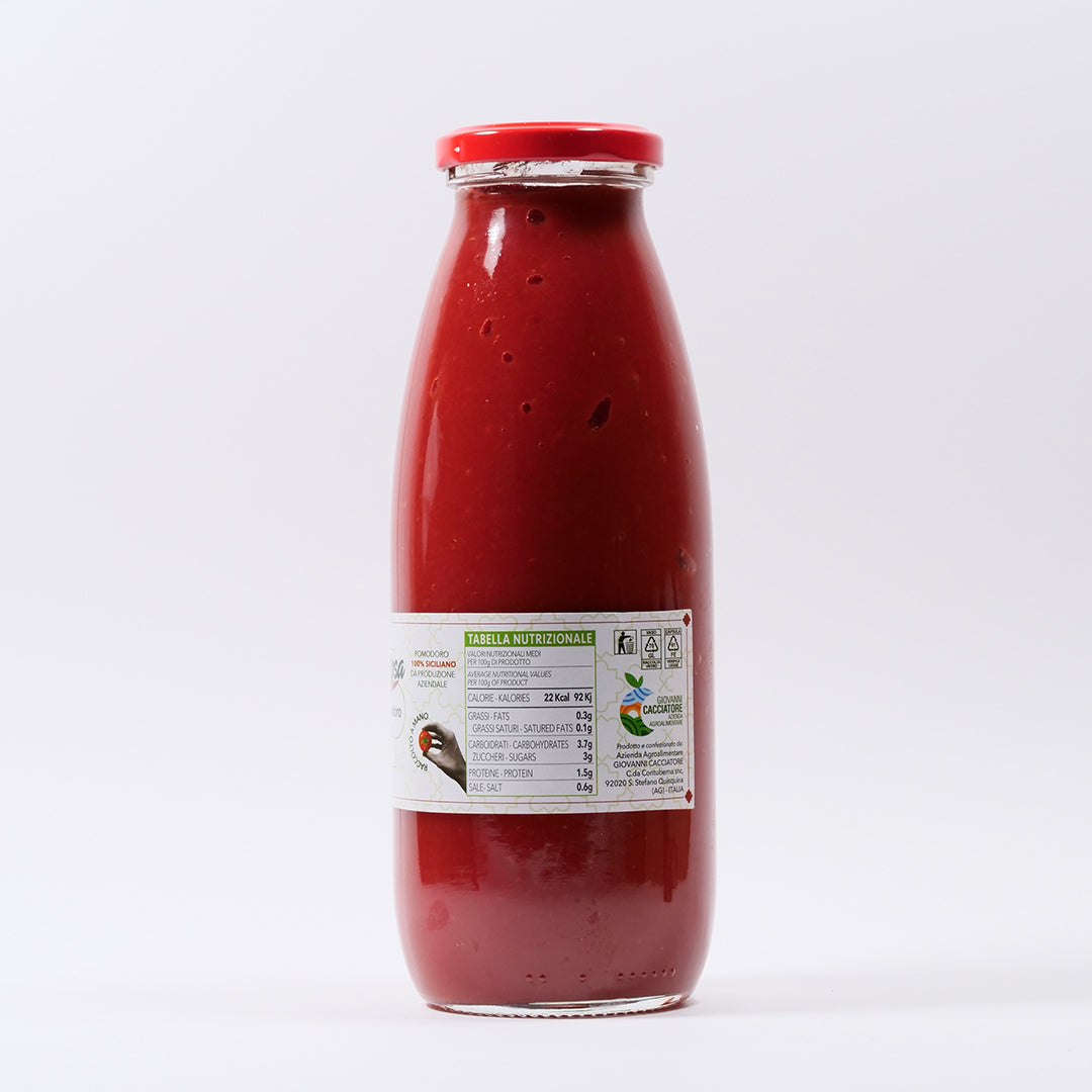 Delitaly©  -  Passata di Pomodoro Classica Vellutata  -  100% Made in Sicily  -  500g