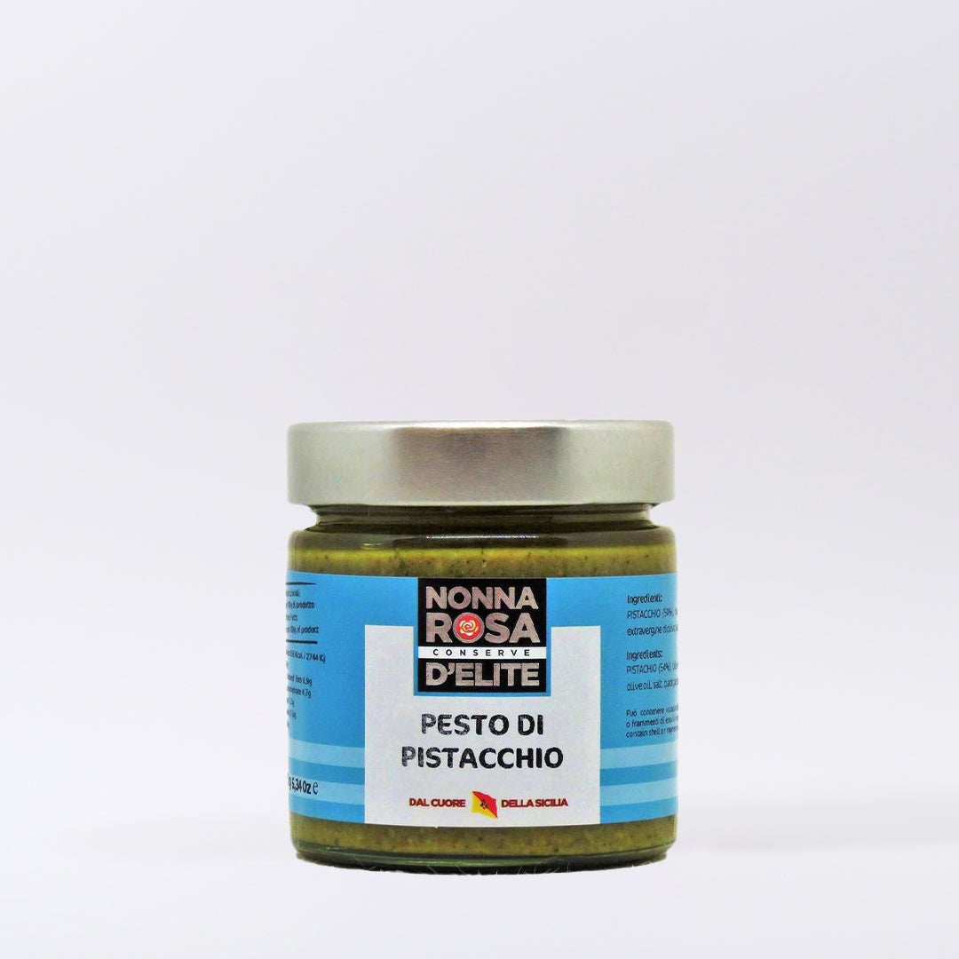 Delitaly©  -  Pesto di Pistacchio  -  100% Made in Sicily - Vasetto Vetro da 180g