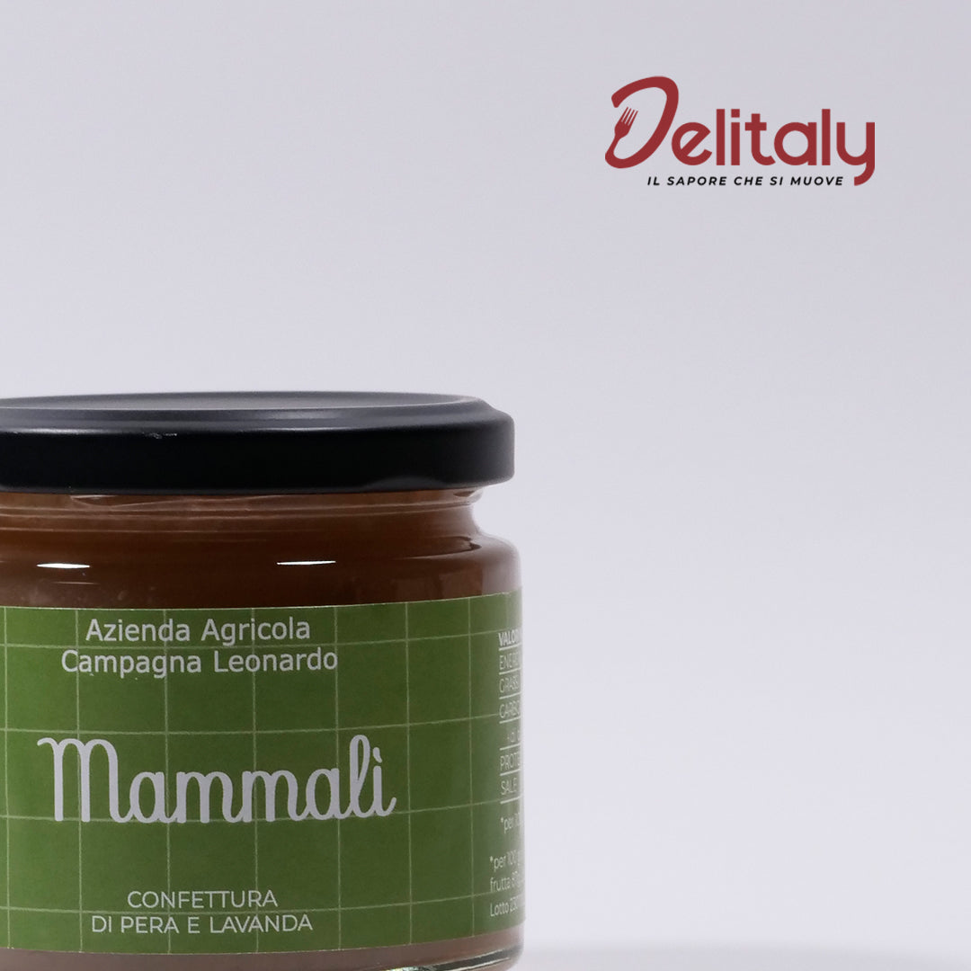 Delitaly©  -  Mammalì  - Pera e Lavanda  -  100% Made in Sicily - Vasetto da 240g
