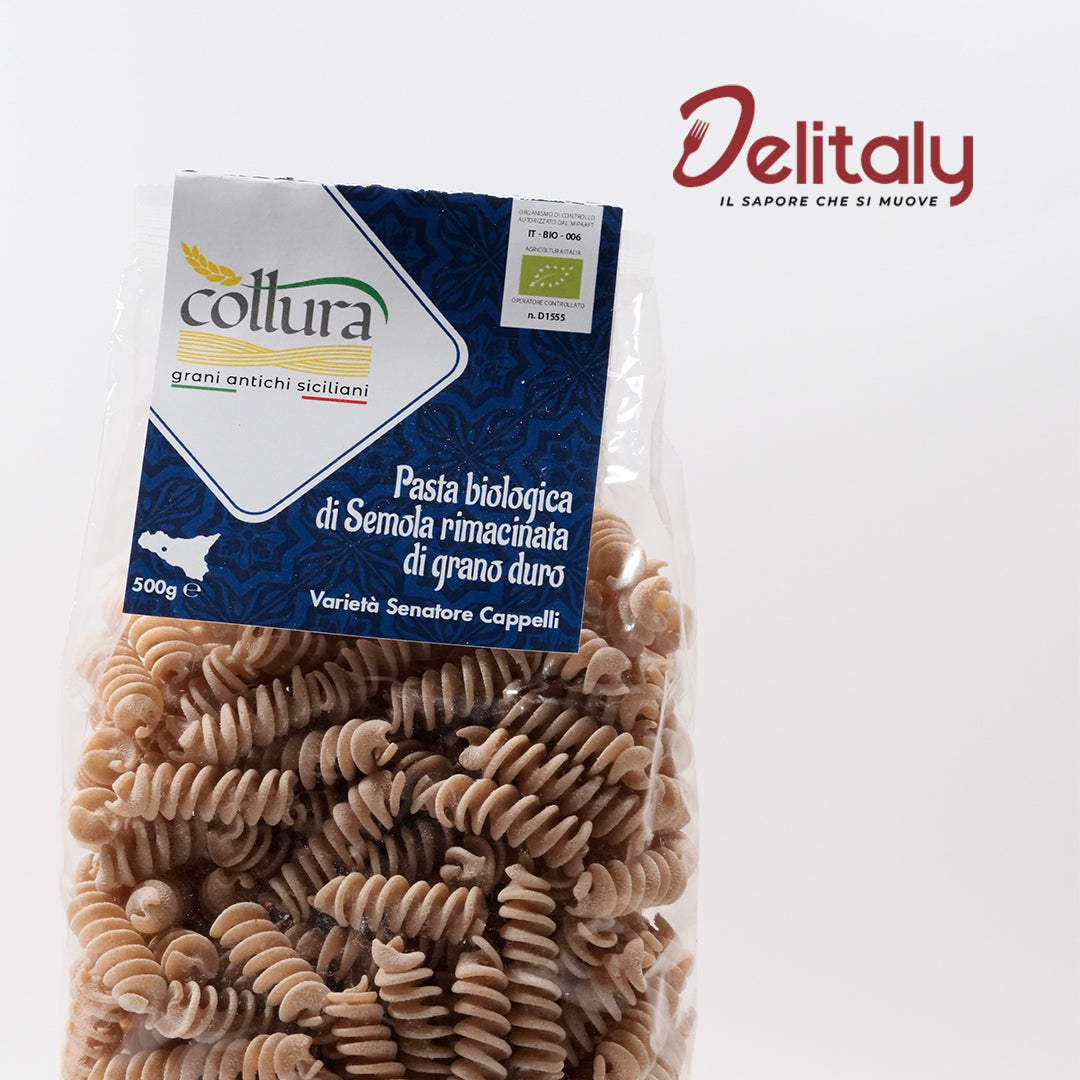 Delitaly©  -  Pasta di Semola  -  Grano Duro Varità Senatore Cappelli - Fusilli - 100% Made in Sicily