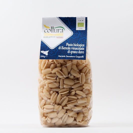 Delitaly©  -  Pasta di Semola  -  Grano Duro Varità Senatore Cappelli - Gnocchetti- 100% Made in Sicily